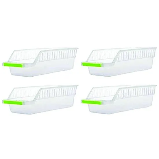 2055 Kitchen Plastic Space Saver Organizer Basket Rack- 4 pcs