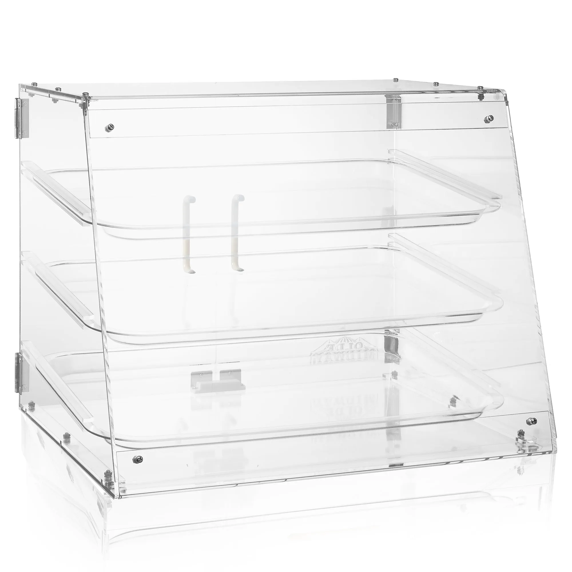 3-Tier Acrylic Bakery Display Case with Removable Trays