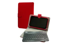 7-Inch Android Tablet with Bluetooth Keyboard & Leather Carrying Case