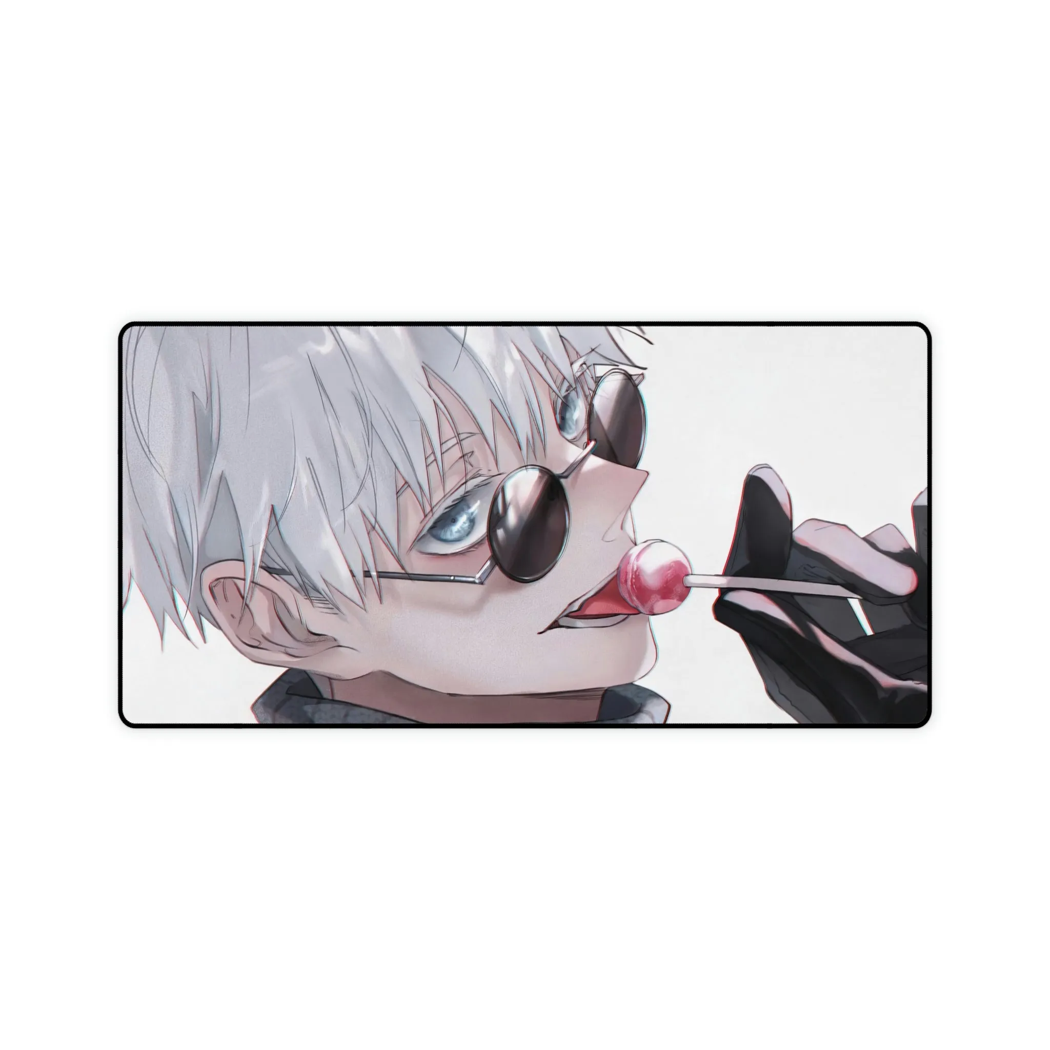 #7.3276, Satoru Gojo, Jujutsu Kaisen, Lollipop, Sunglasses, Mouse Pad (Desk Mat)