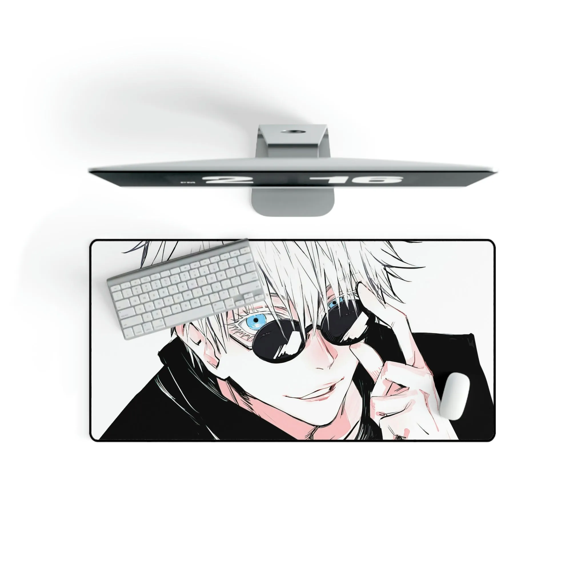 #8.1756, Satoru Gojo, Glasses, Jujutsu Kaisen, Mouse Pad (Desk Mat)