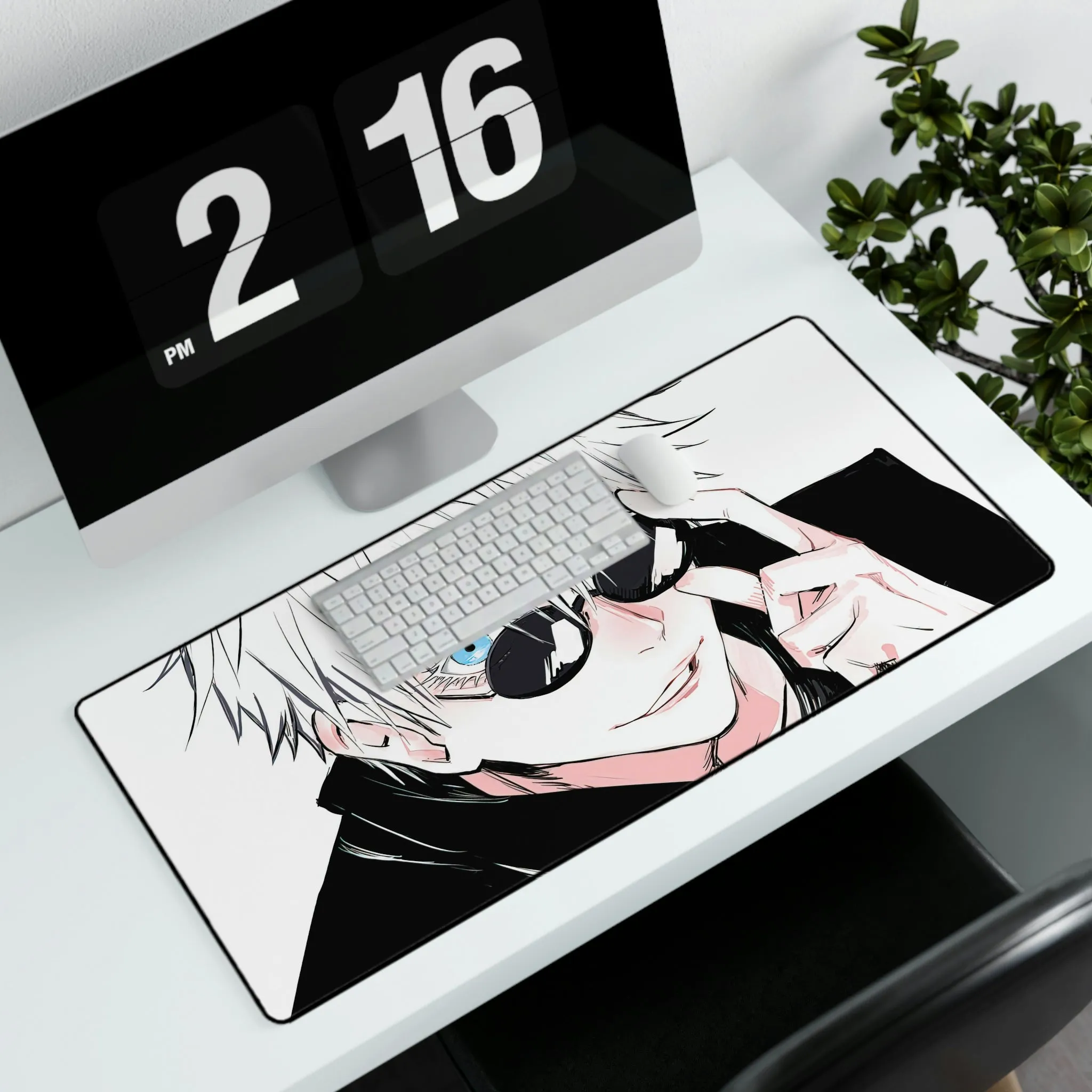 #8.1756, Satoru Gojo, Glasses, Jujutsu Kaisen, Mouse Pad (Desk Mat)