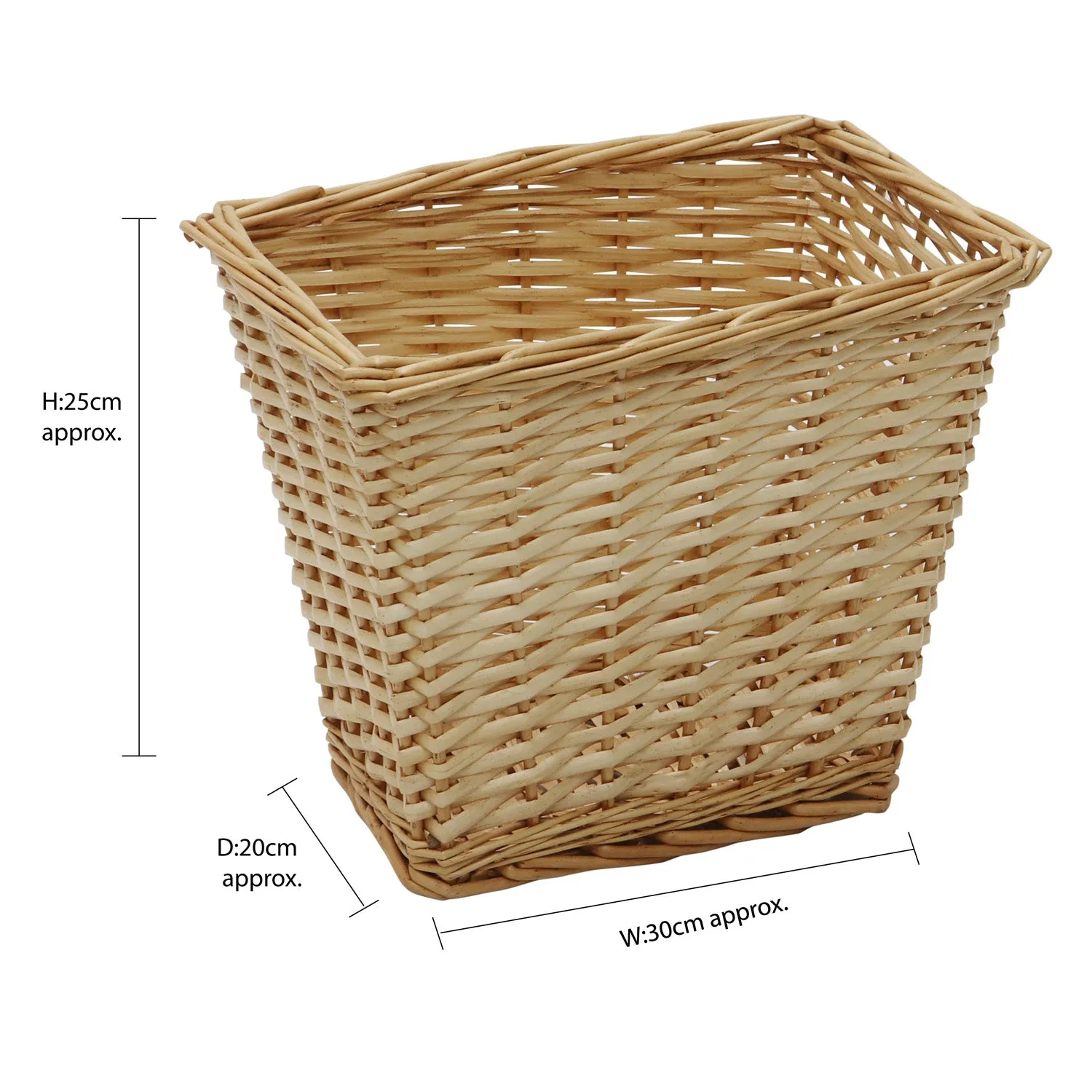 Acacia Honey Willow Rectangular Laundry and Bin Set