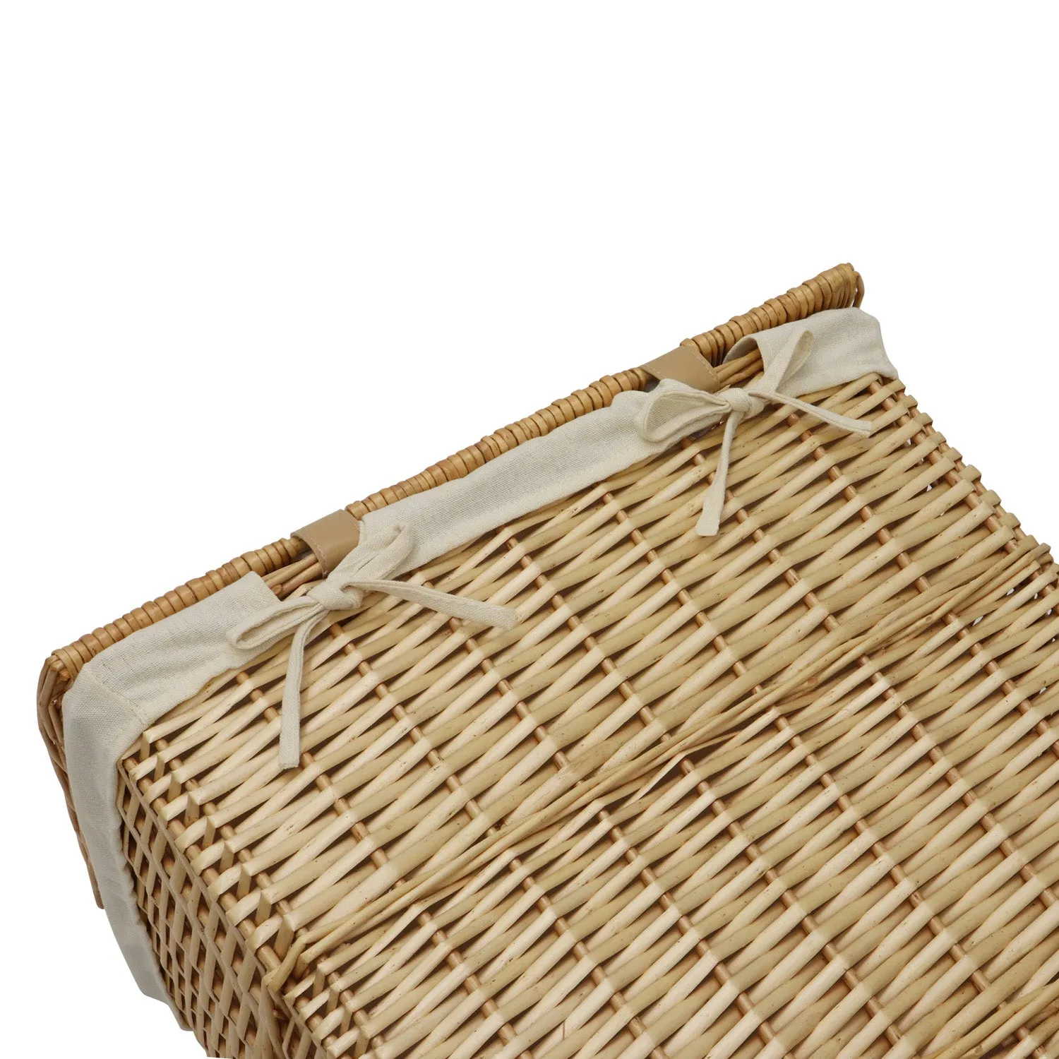 Acacia Honey Willow Rectangular Laundry and Bin Set