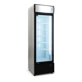 AG 420 Litre Single Door Upright Display Fridge - Glass Door