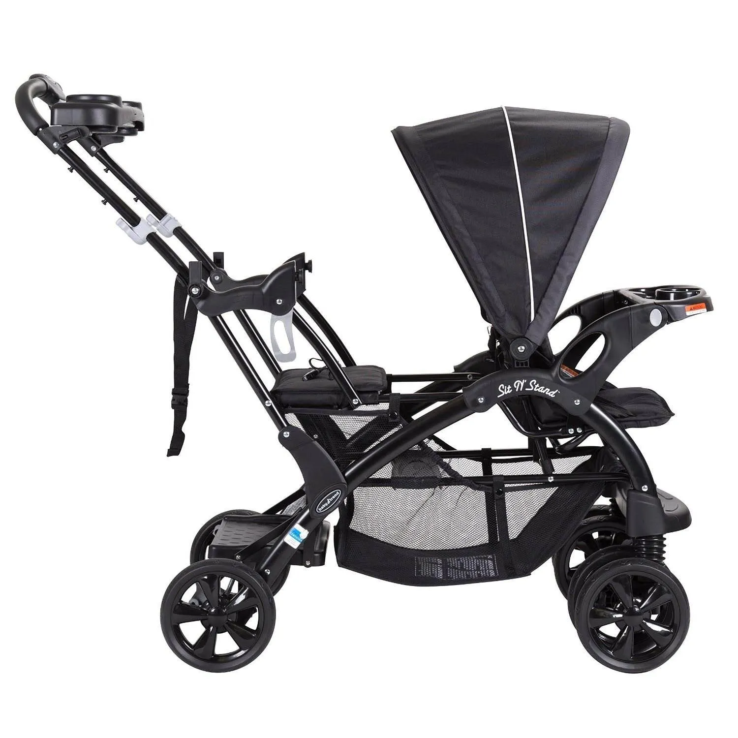 Baby Trend Double Sit N' Stand Toddler and Baby Stroller, Onyx | SS76072A