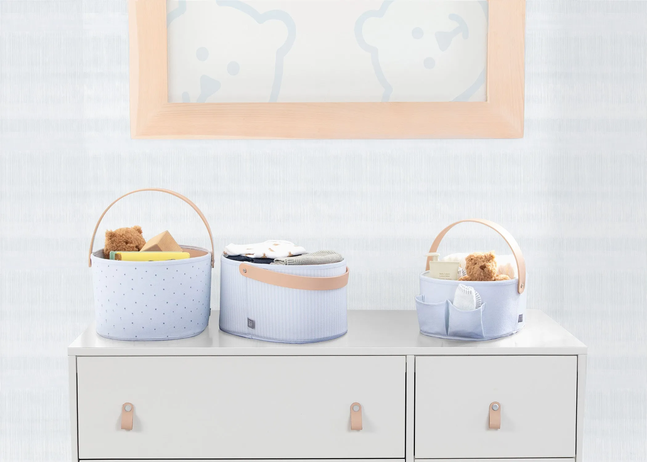 babyGap 3-Pack Nested Fabric Storage Bins with Handles