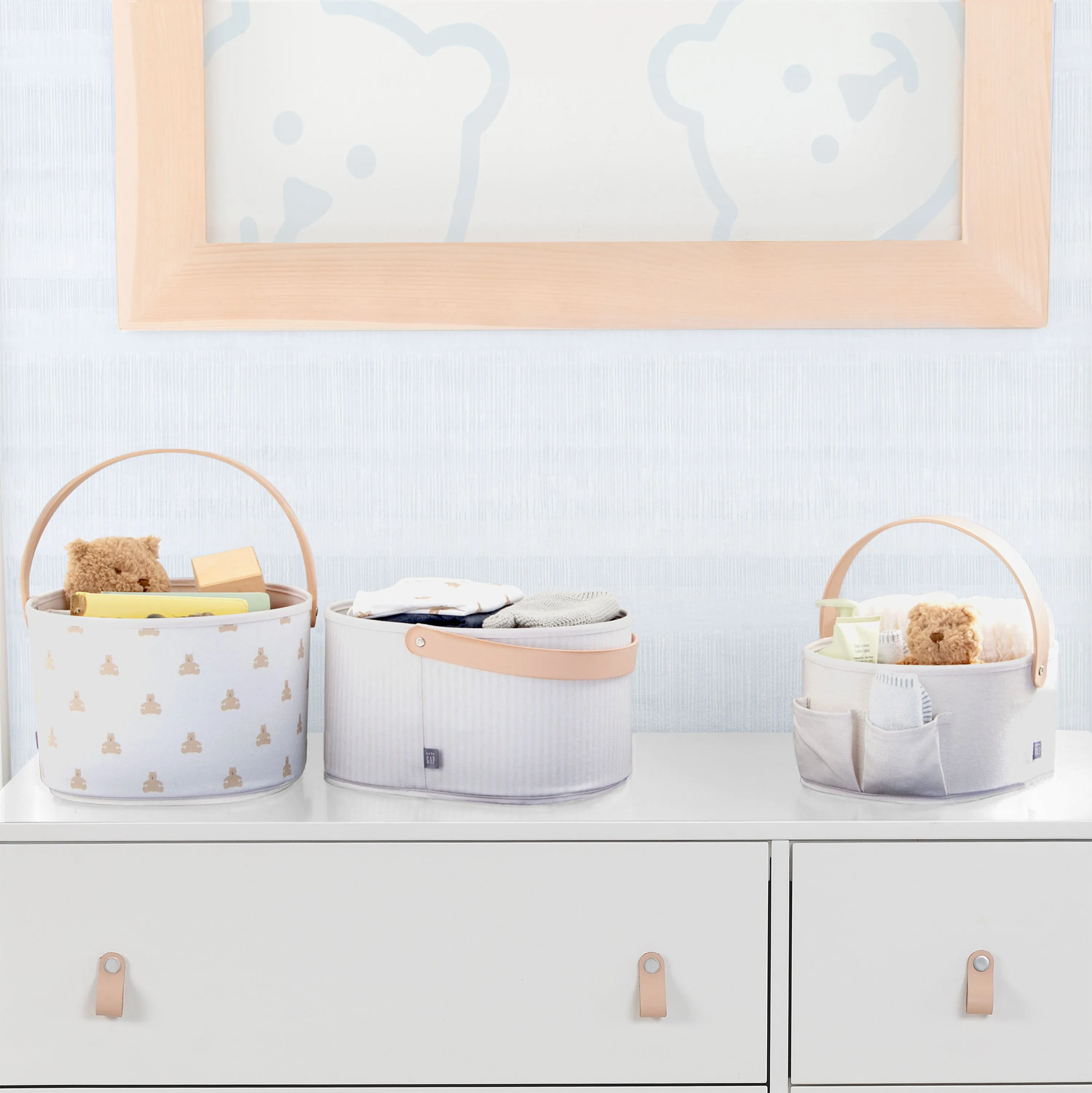 babyGap 3-Pack Nested Fabric Storage Bins with Handles