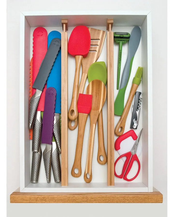 Bamboo Drawer Dividers - Shallow