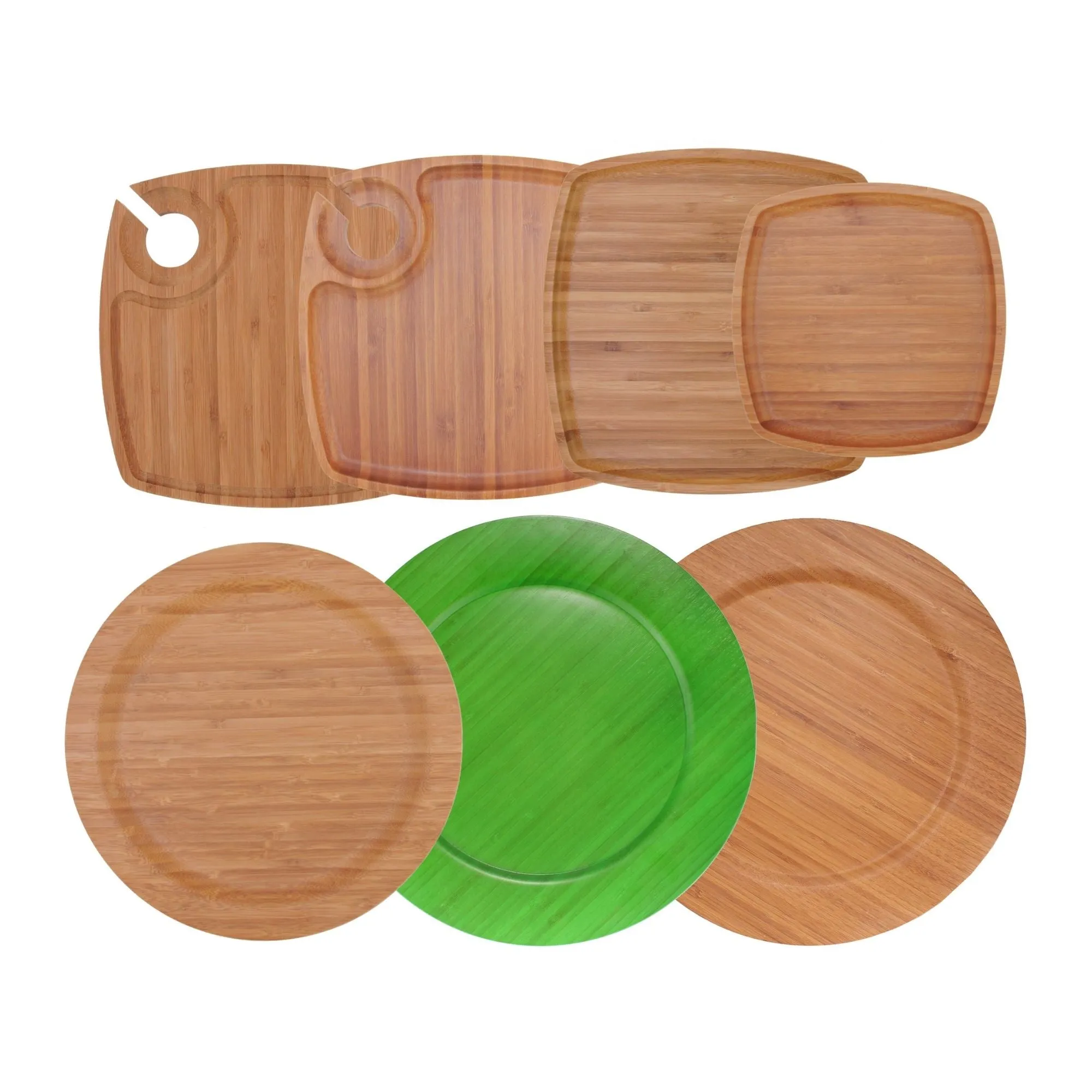 Bamboo Ecoware Reusable Dinnerware Plates