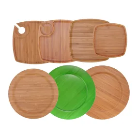 Bamboo Ecoware Reusable Dinnerware Plates