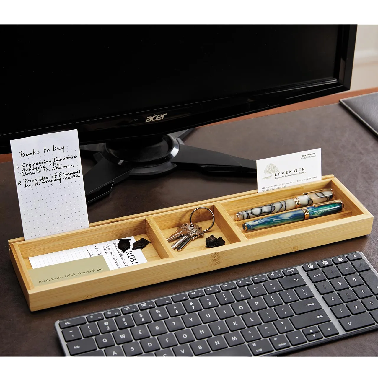 Bamboo Pen Pal Tray