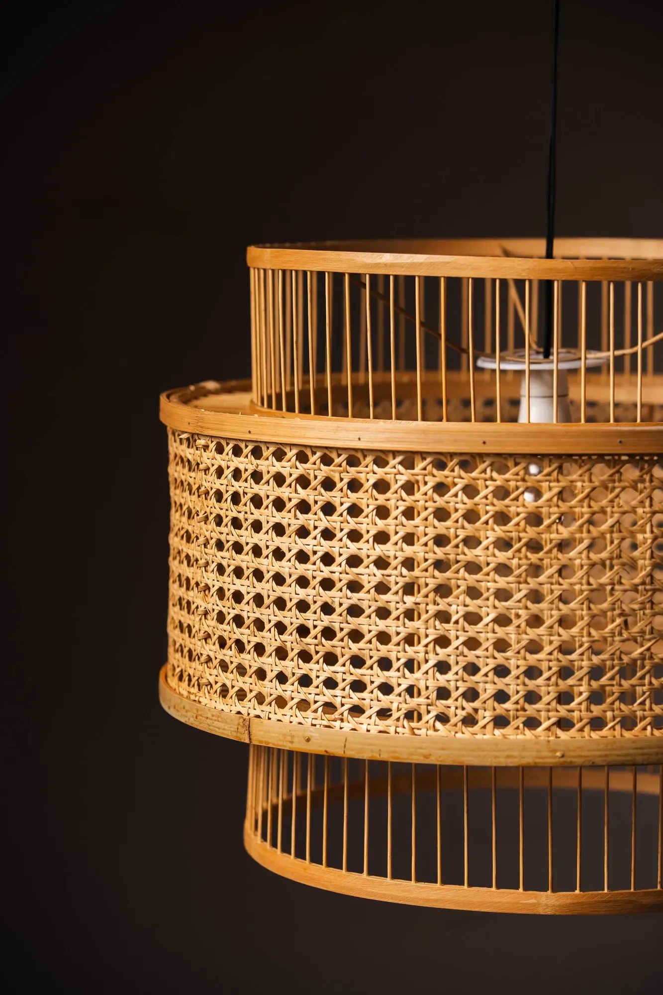 Bamboo Pendant Hanging Lampshade