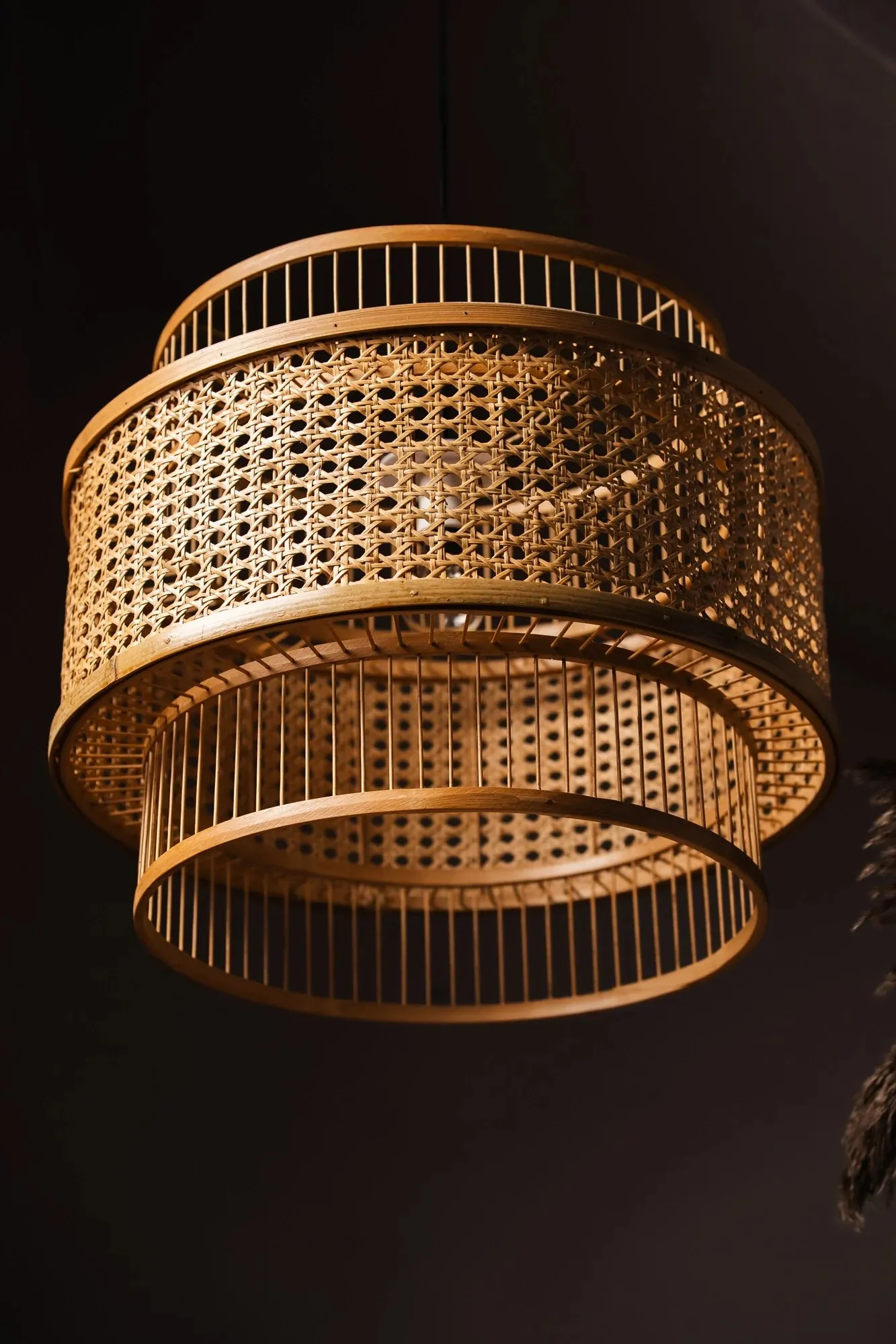 Bamboo Pendant Hanging Lampshade