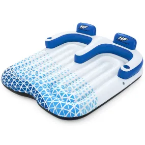 Bestway Hydro-Force Indigo Wave 72" Double 2 Person Inflatable Lounge Pool Float