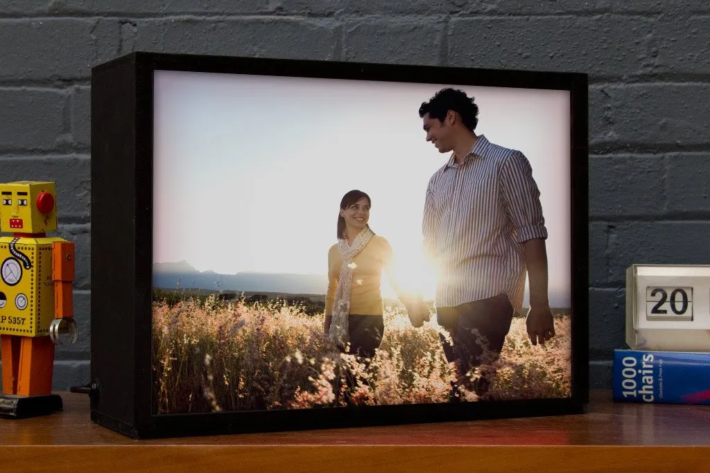 Black Metal Light Box