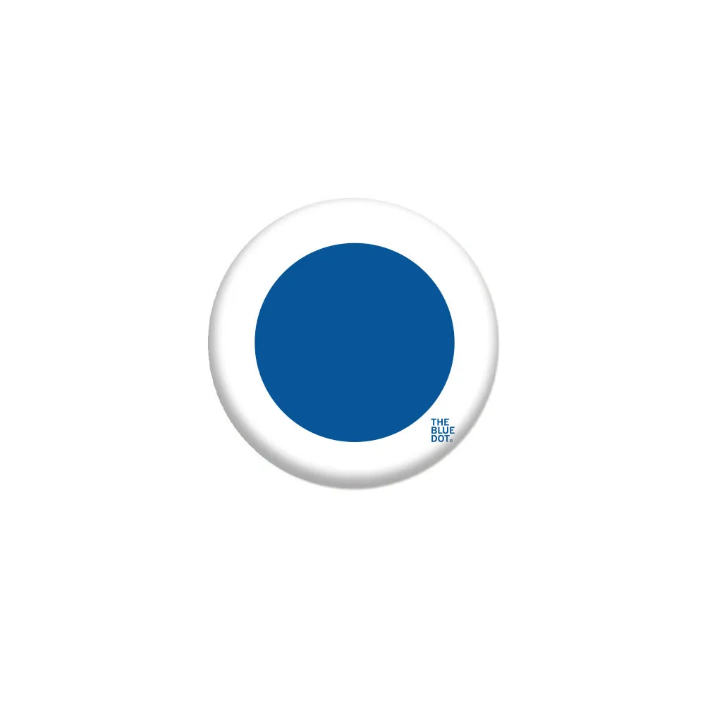 Blue Dot Circle Graphic 1" Button