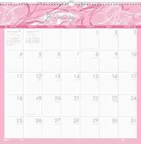 Breast Cancer Awareness Monthly Wall Calendar 12 X 12