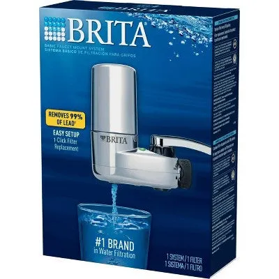 Brita Tap Water Faucet Filtration System - Chrome