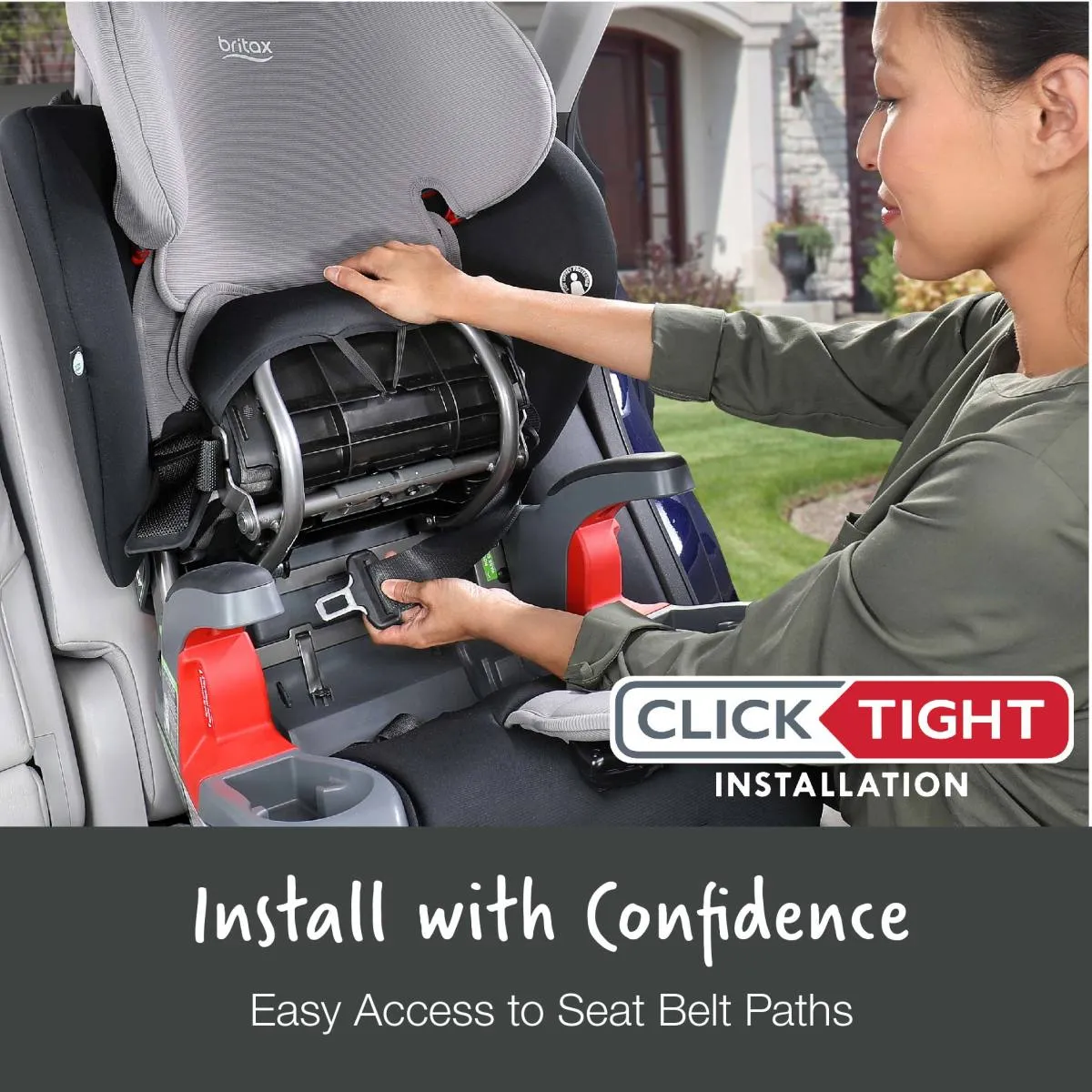 Britax Grow With You ClickTight  Harness-to-Booster Seat with Safewash