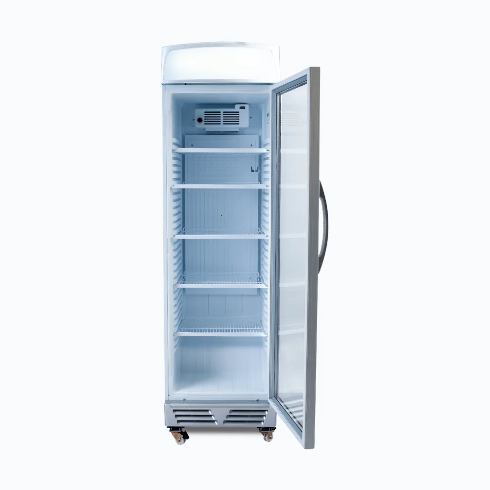 Bromic Upright Display Fridge with Lightbox Flat Glass Door 372L GM0374L