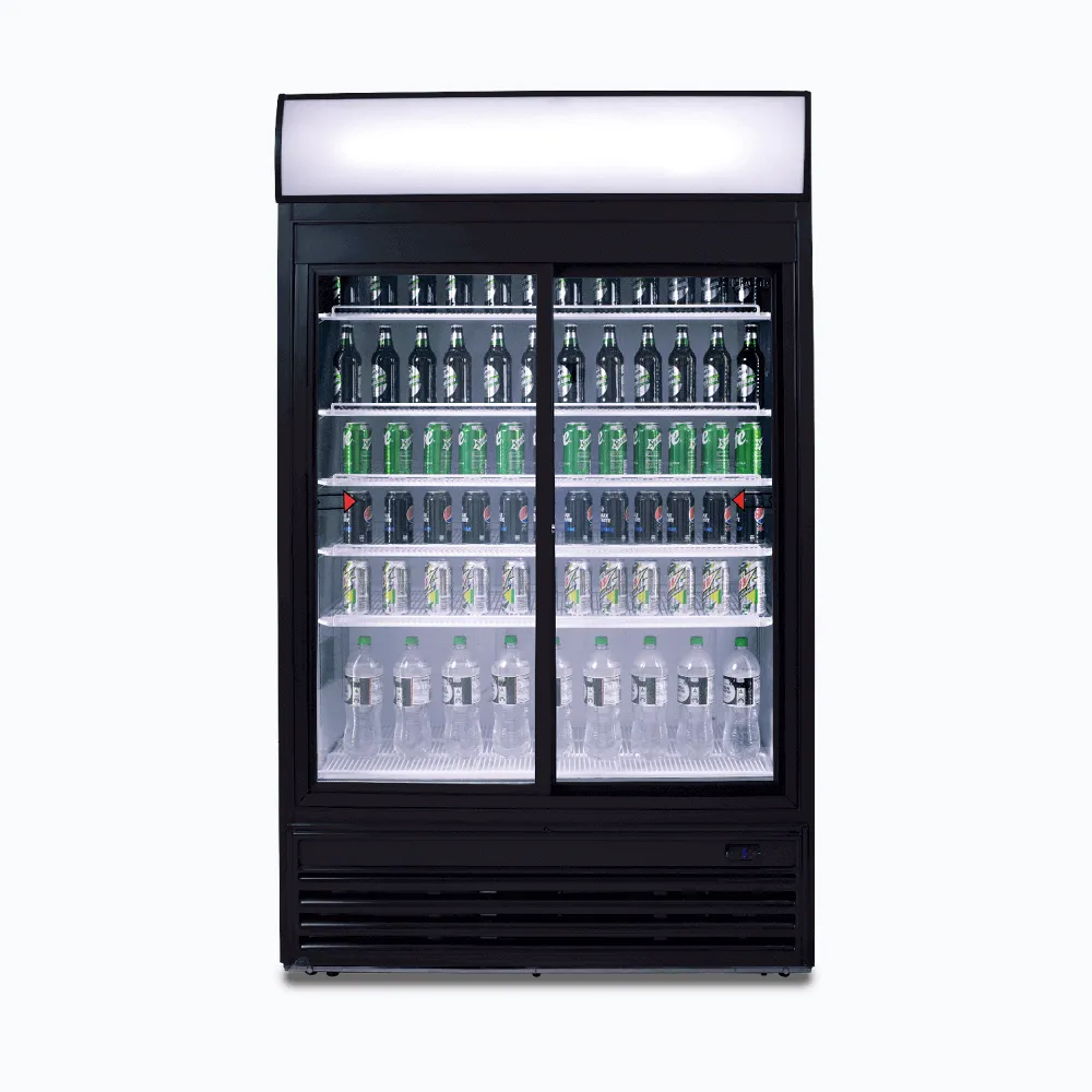 Bromic Upright Display Fridge with Lightbox Sliding Glass Door 945L GM0980LS