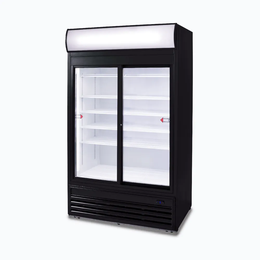 Bromic Upright Display Fridge with Lightbox Sliding Glass Door 945L GM0980LS