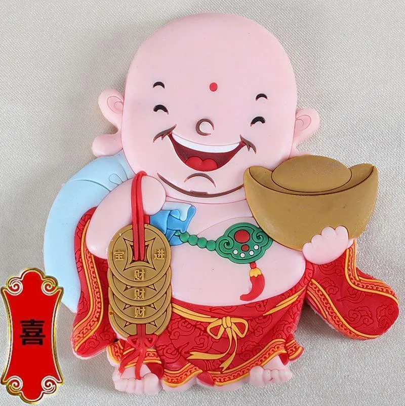 Buddha 3D Fridge Magnet Laughing Deity Decor