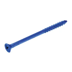 Buildex Tapcon 24375 Screw Anchor, Flat Head, Phillips Drive, Steel, Climaseal