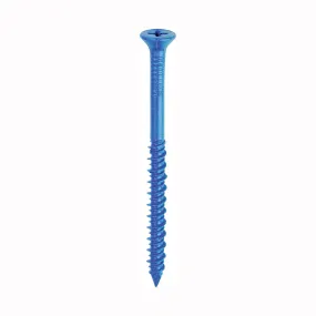 Buildex Tapcon 24385 Screw Anchor, Flat Head, Phillips Drive, Steel, Climaseal, 75 PK