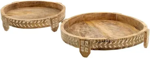 Chakki Trays Natural Wood