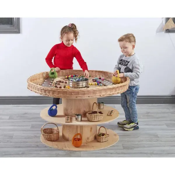 Circular Wicker Play Tray - (D)100cm