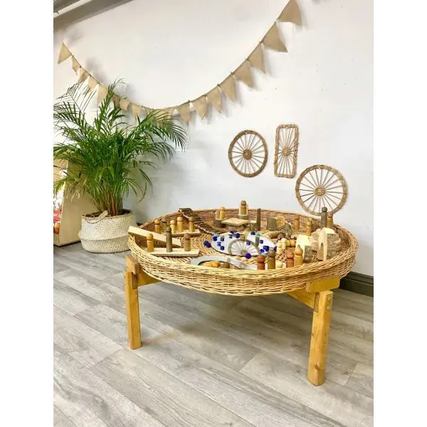 Circular Wicker Play Tray - (D)100cm