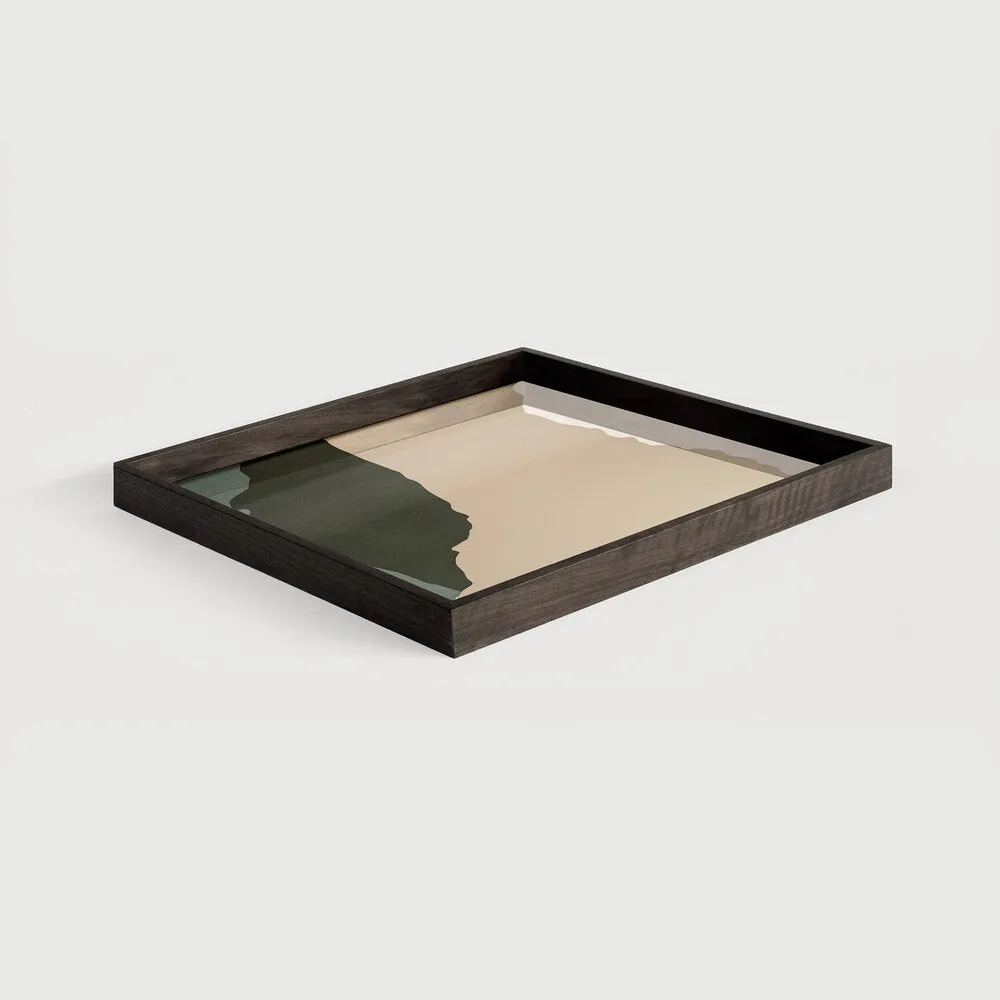 Cream Wabi Sabi Glass Tray