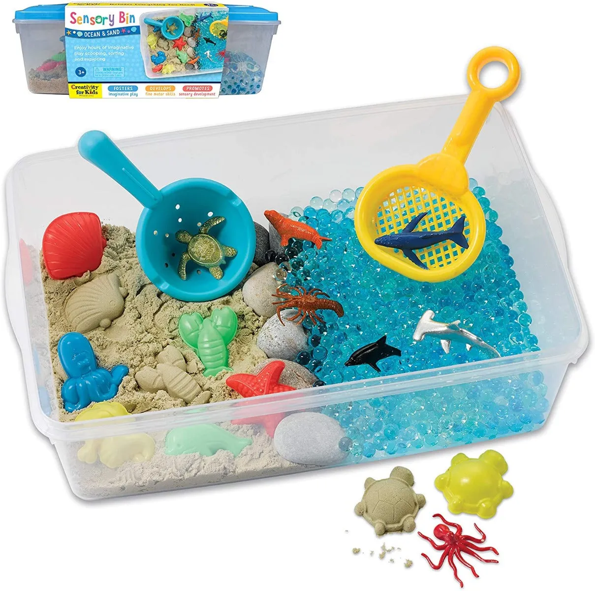 Creativity for Kids 6281 Sensory Bin Ocean & Sand