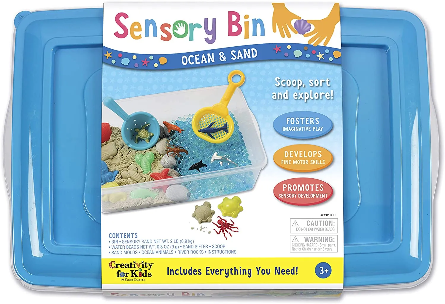 Creativity for Kids 6281 Sensory Bin Ocean & Sand