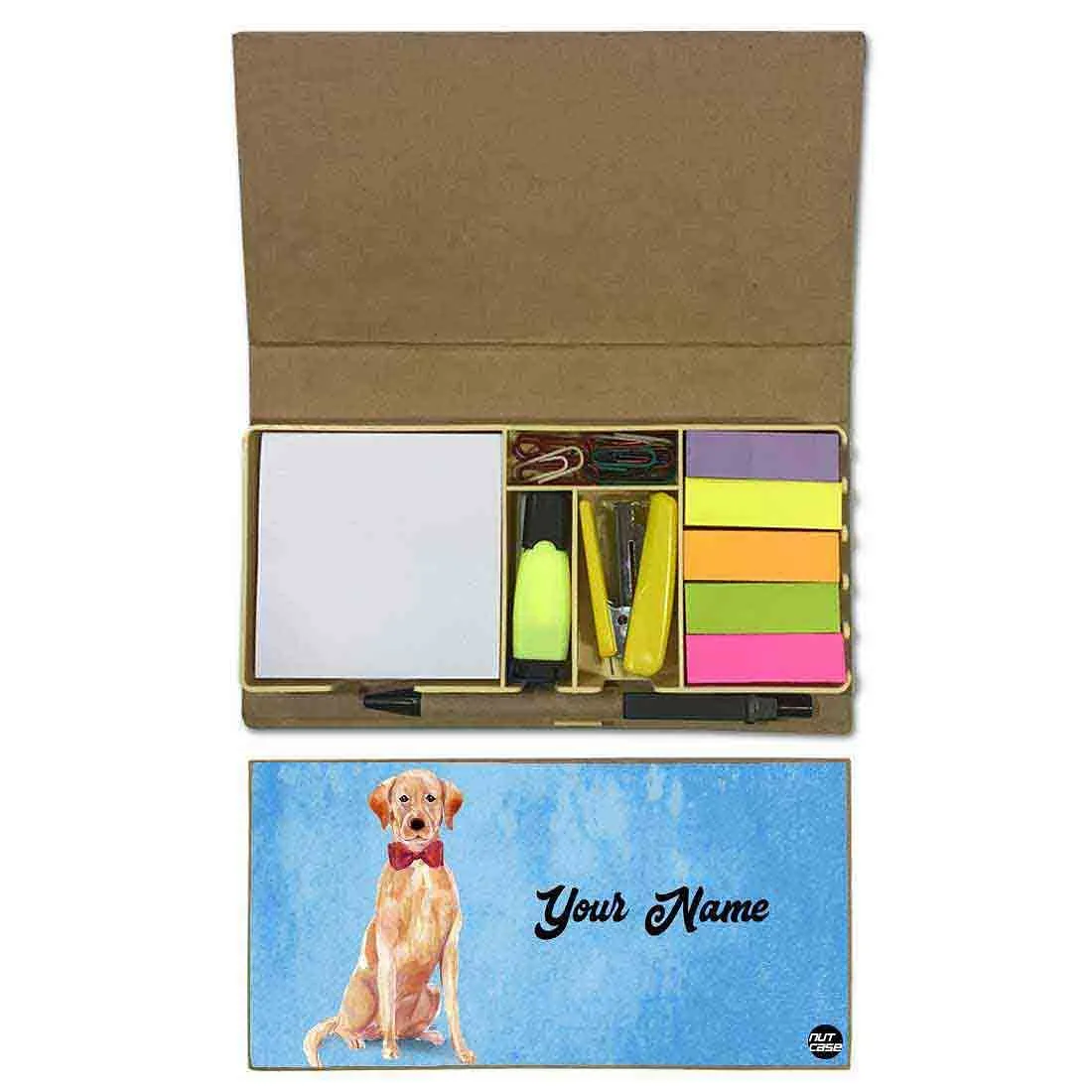 Customized Stationery Gift Kit Box Organizer for Office - Dog