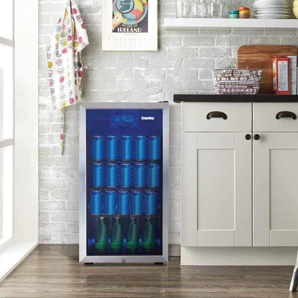 Danby 177 (355ml) Can Capacity Beverage Fridge DBC117A1BSSDB-6