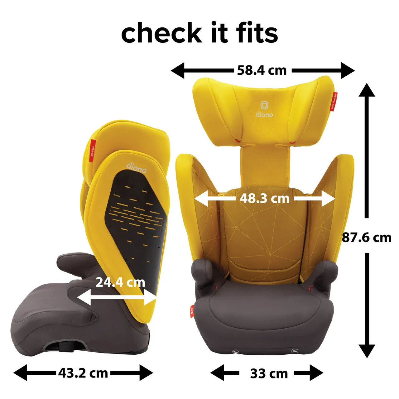 Diono Monterey® 4DXT 2-in-1 High-Back Booster Car Seat