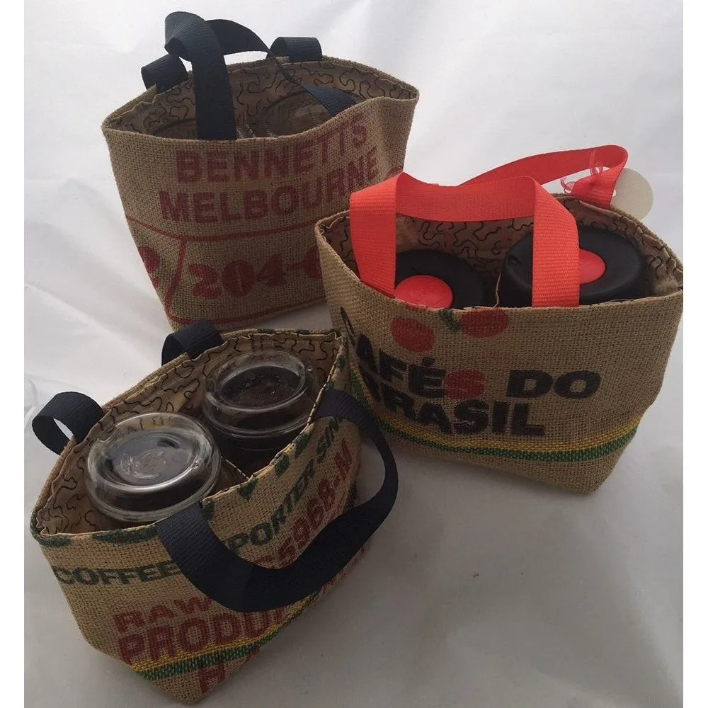 Double Coffee Carrier Bag