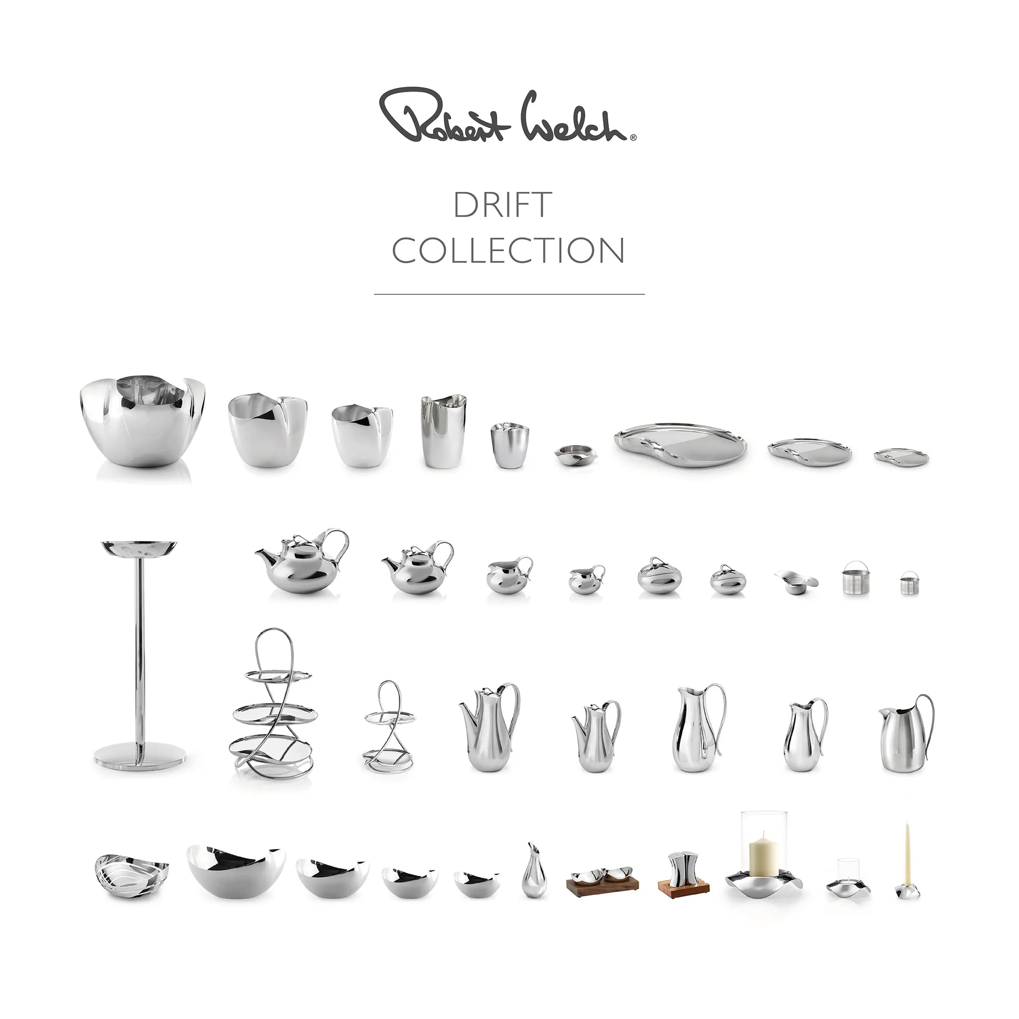 Drift Coffee Set, Large With Tray