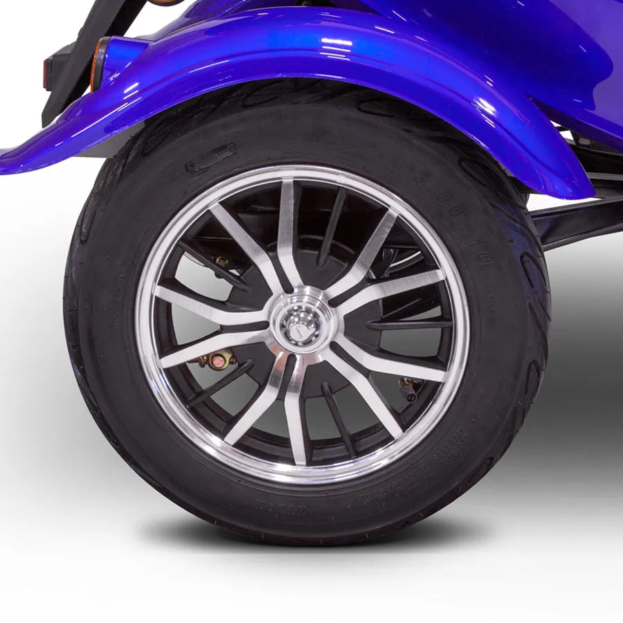 E-Wheels EW-Bugeye - 3-Wheel Moped Electric Mobility Scooter - Top Speed 15mph - 500W