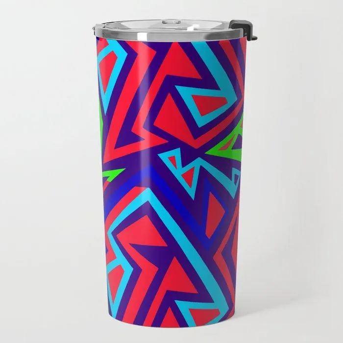 Electric Geometric Travel Mug