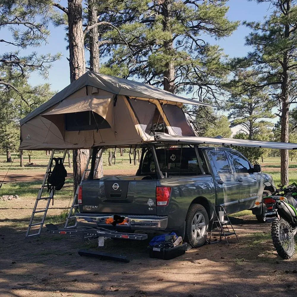 Elite Rooftop Tent Includes Annex Room, 4-5 Person, Tan