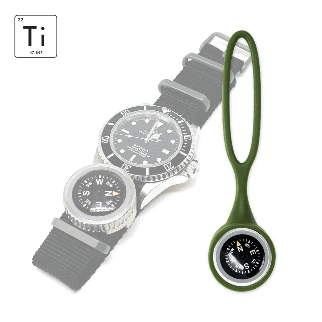 Expedition Watch Band Compass Kit TiP - OD Green