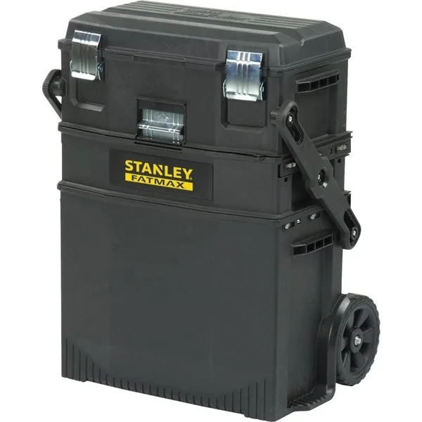 FATMAX 020800R 4-in-1 Mobile Work Station, 5 cu-in, Structural Foam, Black, 9 in L x 22 in W x 29 in H Outside