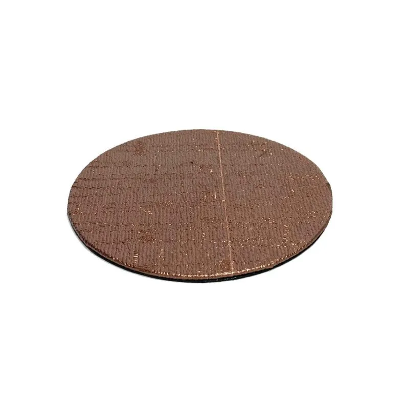 Faux Leather Coaster Mat Set Round (6 Pieces)