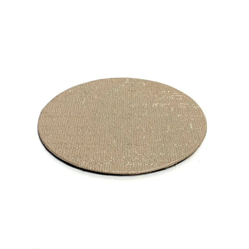 Faux Leather Coaster Mat Set Round (6 Pieces)