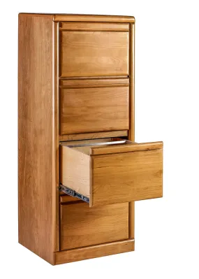 Forest Designs Bullnose Alder 4 Drawer File (22W x 56H x 21D)