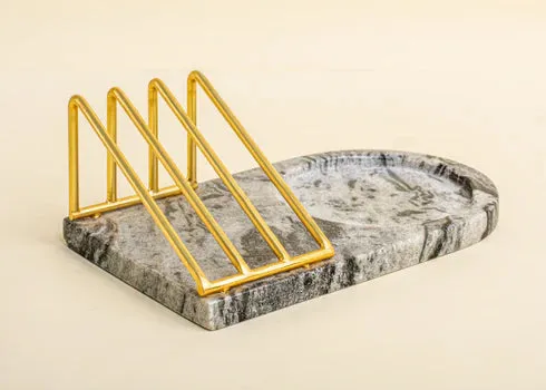 Grey Marble Breakfast Tray